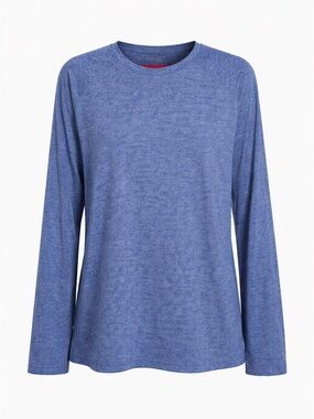 01.ALGO Performance Long Sleeve Blue Heather Activewear XXL